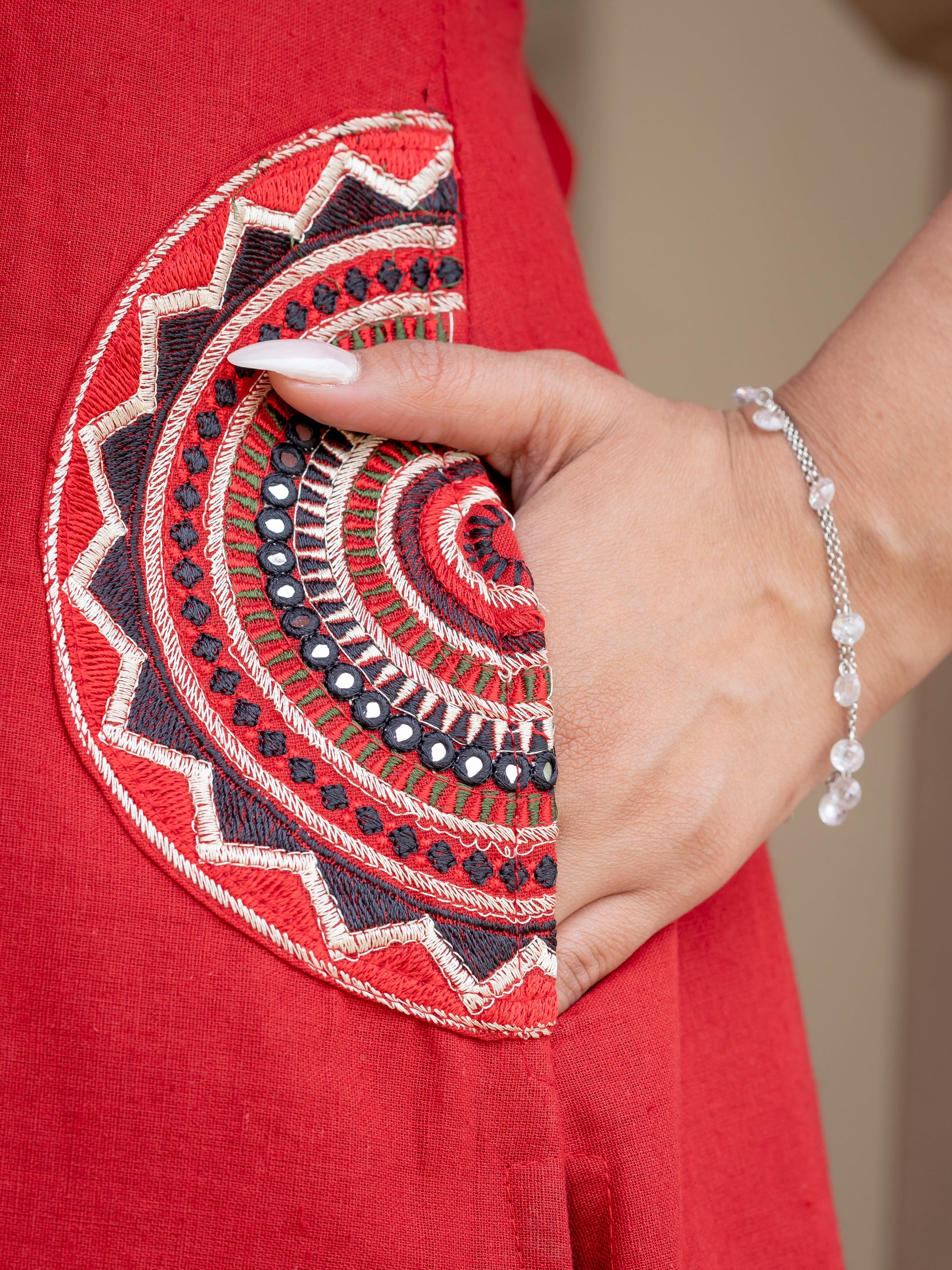 Cotton Embroidered Kurta Set