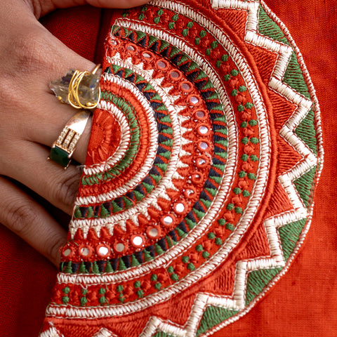 Cotton Embroidered Kurta Set