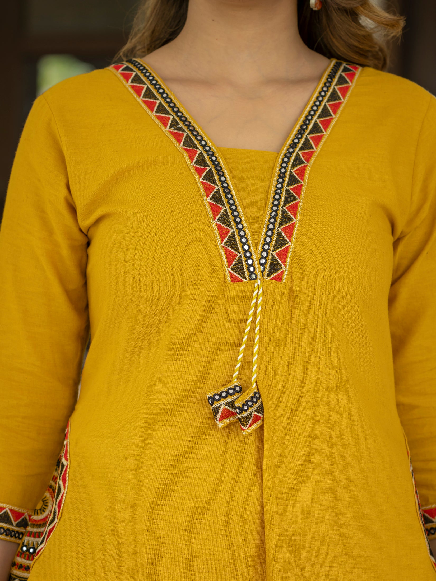 Cotton Embroidered Kurta Set