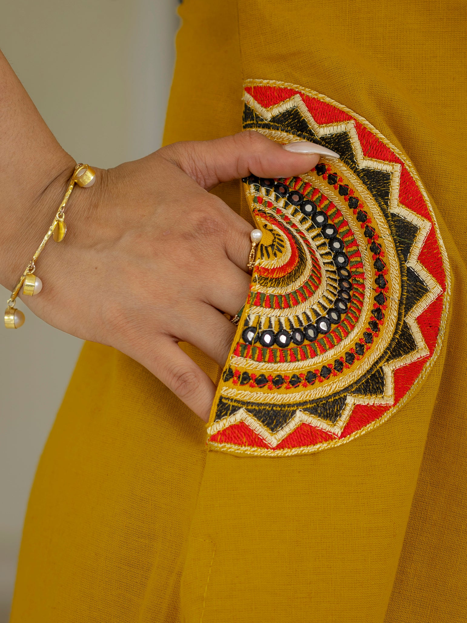 Cotton Embroidered Kurta Set