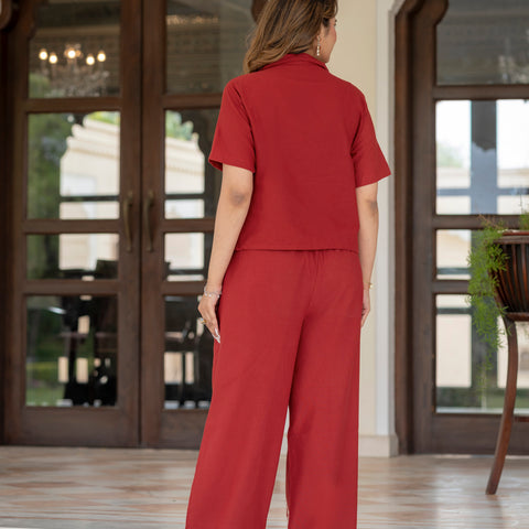 Cotton Embroidered Co-ords Set
