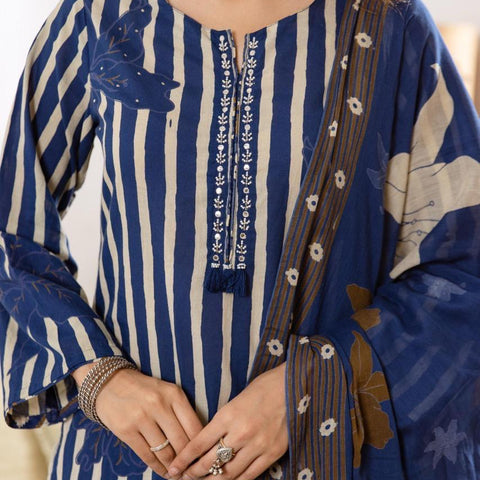 Printed Cotton Kurta Set with Dupatta