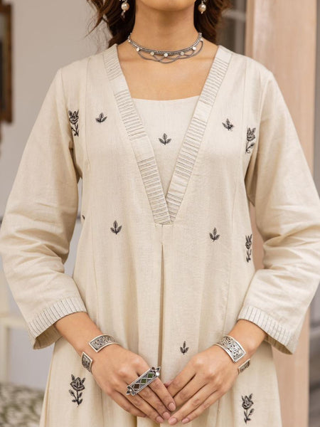 Cotton Embroidered Kurta Set
