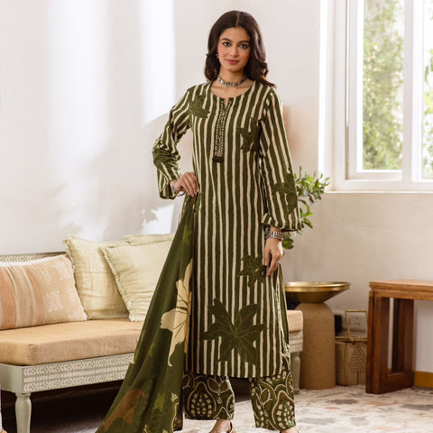 Printed Cotton Kurta Set with Dupatta